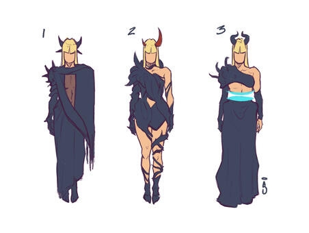 Dark Magik Gala design sketches